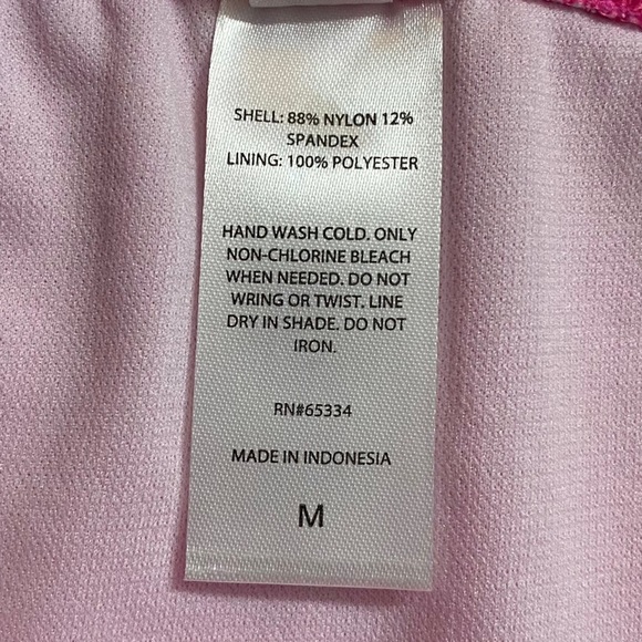 Salt and Cove Pink Textured Lined Hipster Bikini Swim Bottom Medium M - Picture 6 of 14